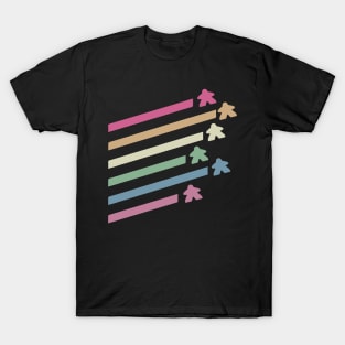 Retro Flying Meeples T-Shirt